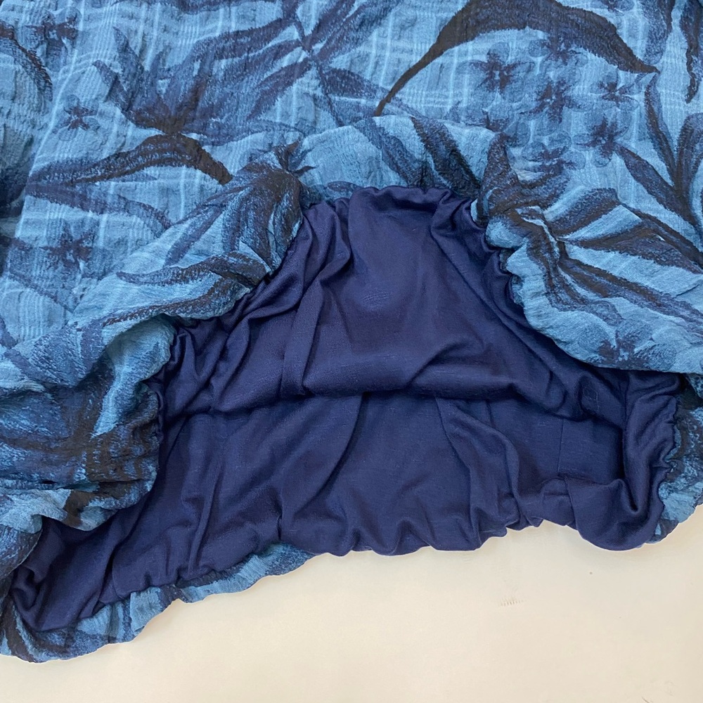 NWT Karen Kane Women's Blue Sand & Sky Lantern Sleeve Top size Large - Picture 7 of 14